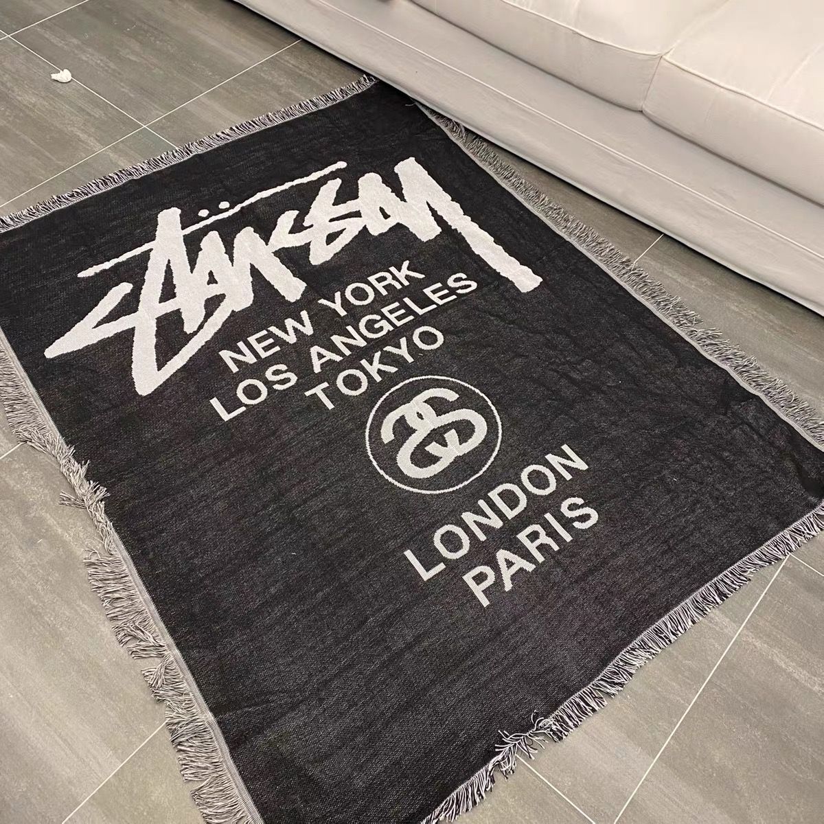 stussy ステューシー ラグ ブランケット カーペット 膝掛け マット - ラグ