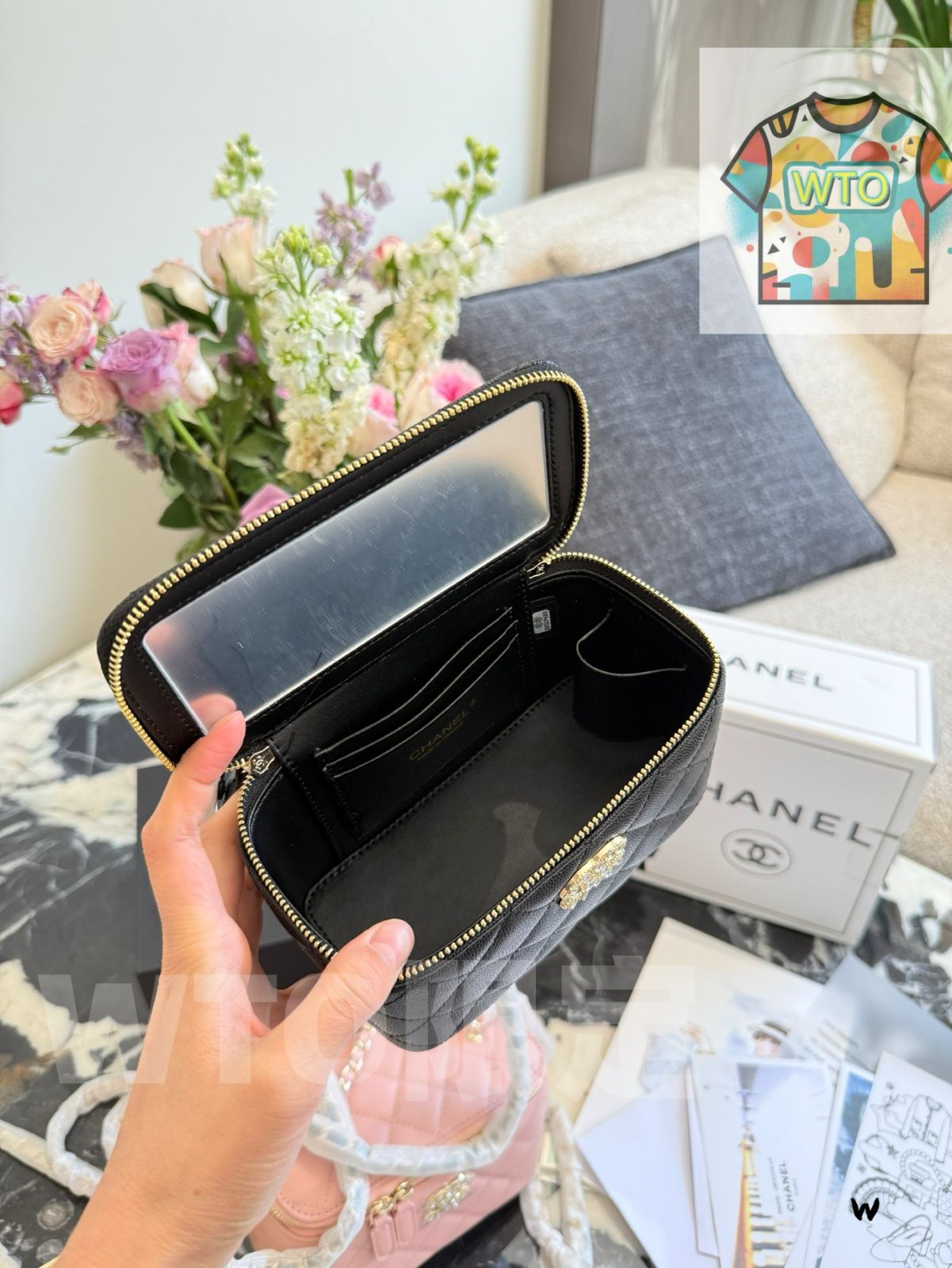 今日WTO】Chanel シャネル 25p ロングボックス ハート型のダイヤ