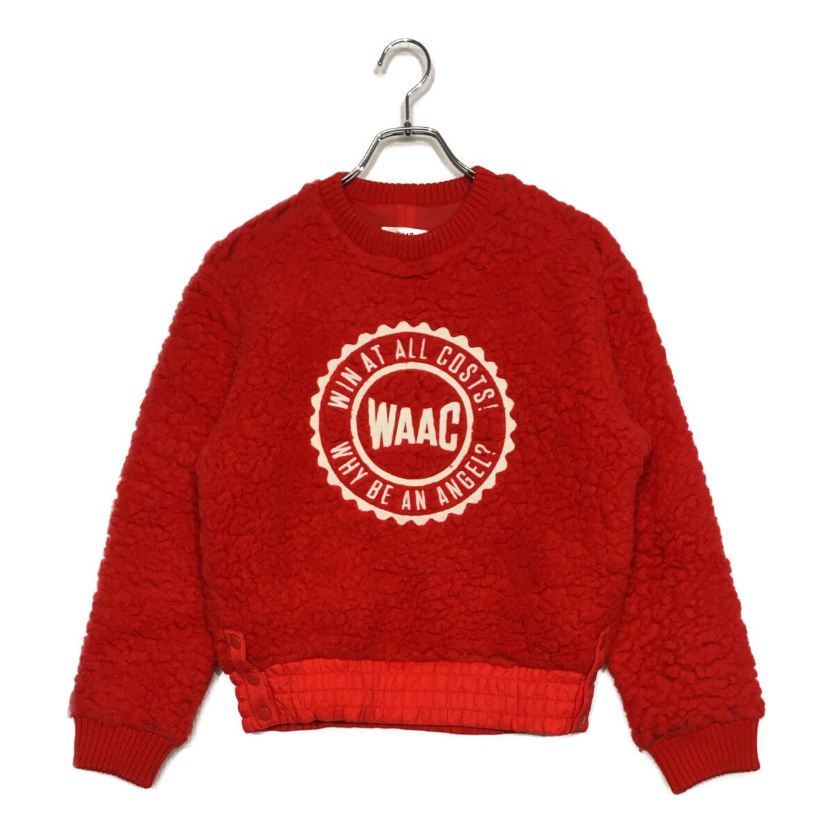 レディース ワック WAAC スウェット 1 S 赤 防風 フリース トレーナー クルーネック