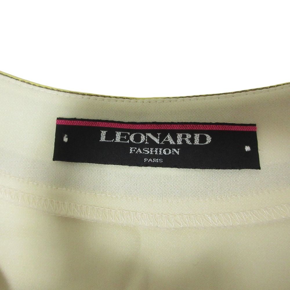 美品 クリーニング済み LEONARD レオナール カンカンストレッチ  