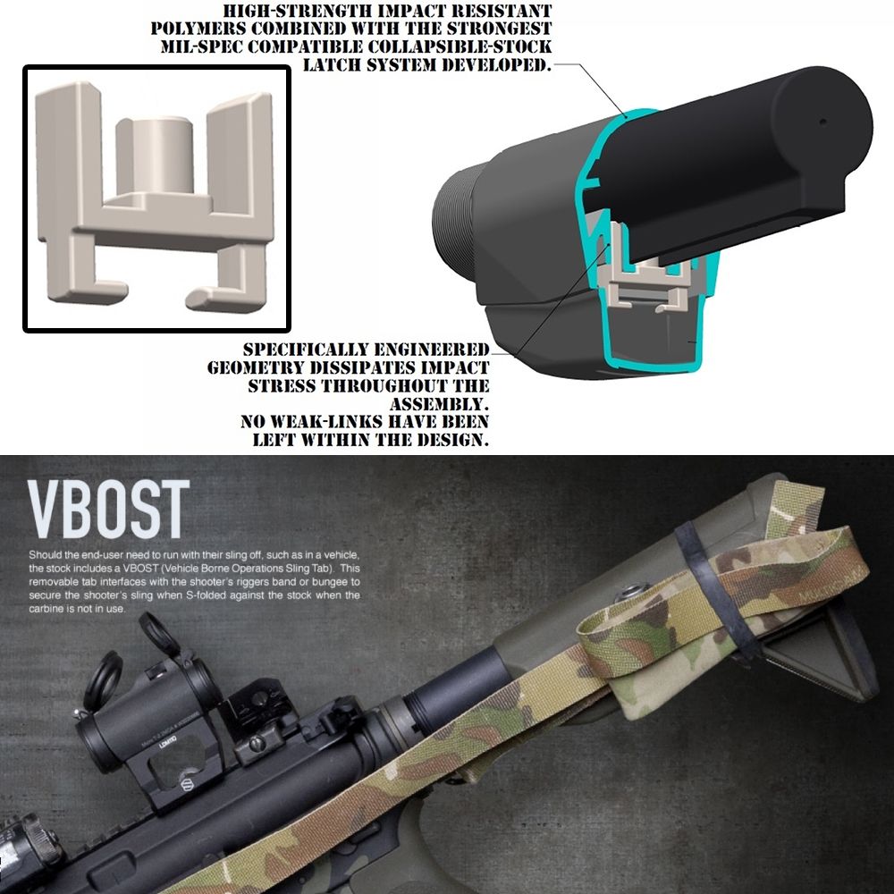 BCM ガンファイターストック GUNFIGHTER Mod.0 M4/AR15用 [ ブラック ] - メルカリ