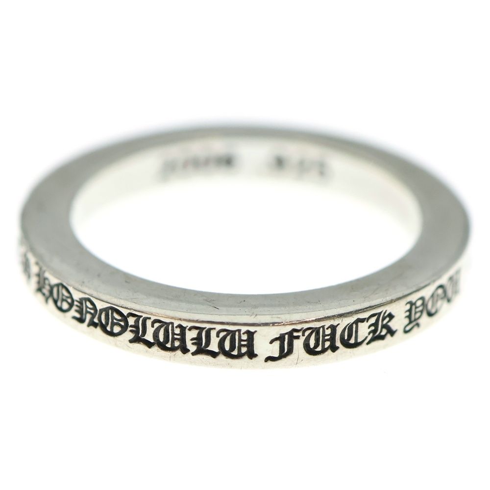 CHROME HEARTS クロムハーツ 3mm SPACER FUCKYOUホノルル 3mm スペーサー ファックユー リング シルバー BCA333