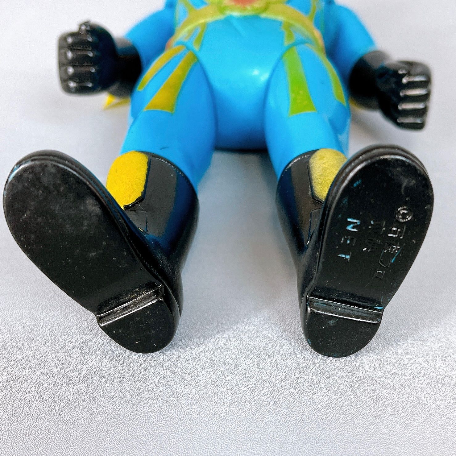 青色 イナズマン 未塗装 面取れ ソフビ 約25cm 青色 イナズマン 未塗装