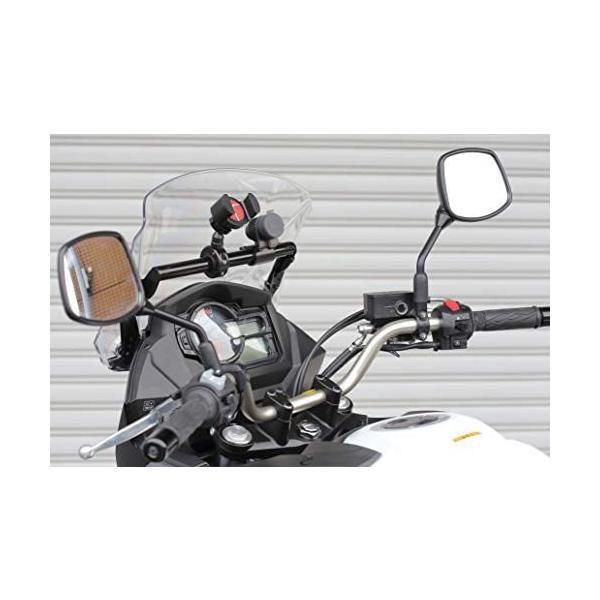 キジマ Kijima ハンドルマウントステー ブラック V-STROM650 XT ABS 204-0684