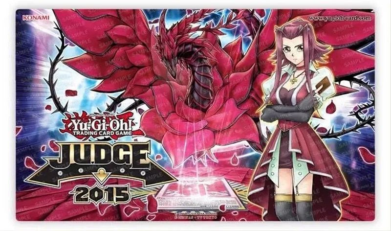 遊戯王 十六夜アキ ブラックローズドラゴン 公式プレイマット 2011 プレイマット『十六夜アキ＆ブラックローズドラゴン(2011)(2011