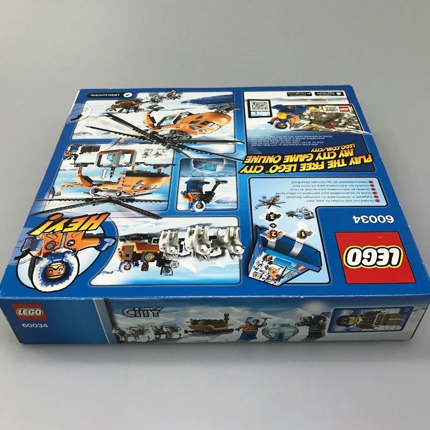 正規品 新品未開封 LEGO レゴ レゴシティ 60034 ブリザードヘリクレーン　廃盤品 HD-099 ※ ミニフィグ　ハスキー犬　犬ぞり　 ヘリコプター 372