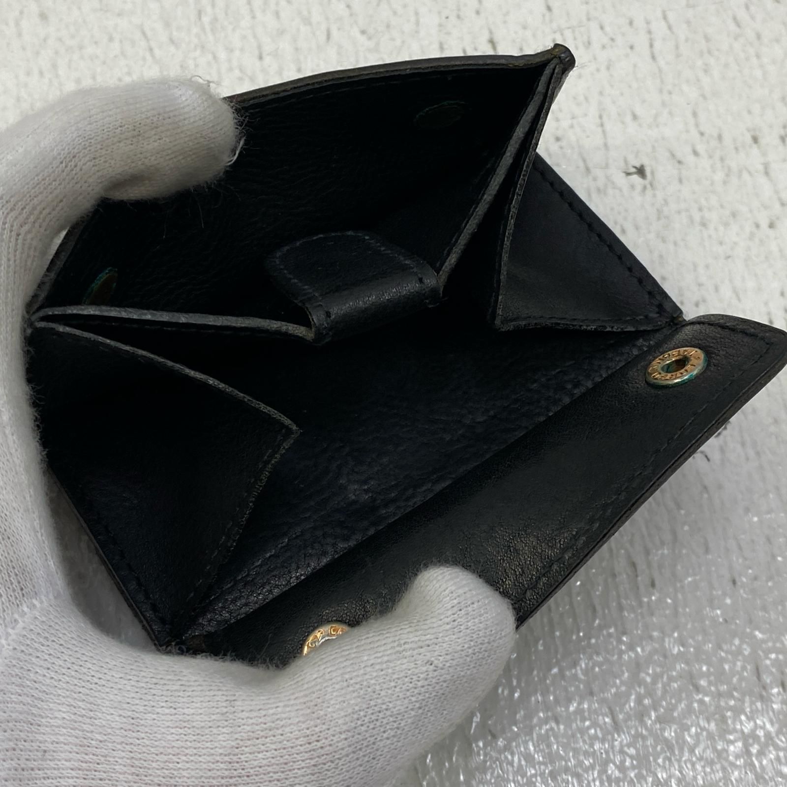 加古川店】 中古 CORBO | コルボ 三つ折り財布 ブラック 【124  