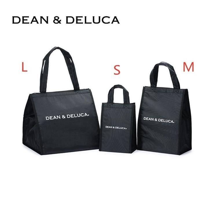 3セットDEAN＆DELUCA ディーン＆デルーカ バッグ クーラーバッグブ エコバッグ お買い物バッグ お弁当 ピクニック シンプル 保冷保温 人気 全3サイズ (S/M/L)