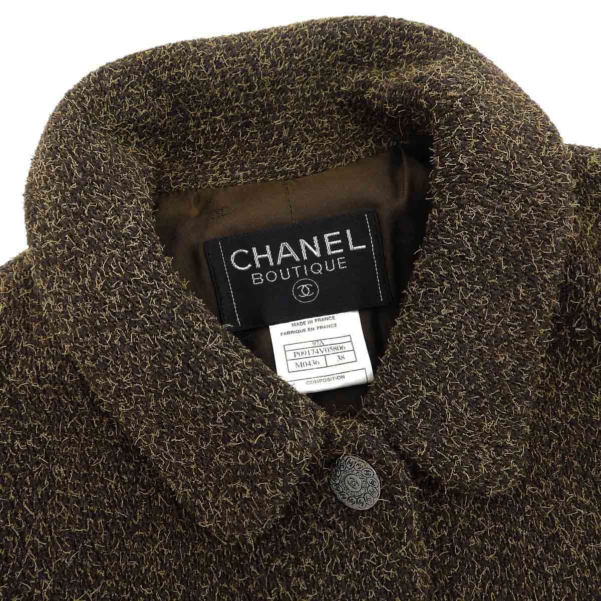 CHANEL ツイード ジャケット クロップド ロゴボタン ヴィンテージ 楽天市場】chanel ヴィンテージ ツイードジャケットの通販