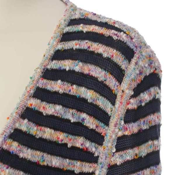シャネル CHANEL カーディガン ボーダー レーヨン コットン ダークネイビー ホワイト マルチカラー P41412 レディース 中古 楽天市場】[中古] シャネル カーディガン CHANEL 74万 ブルー