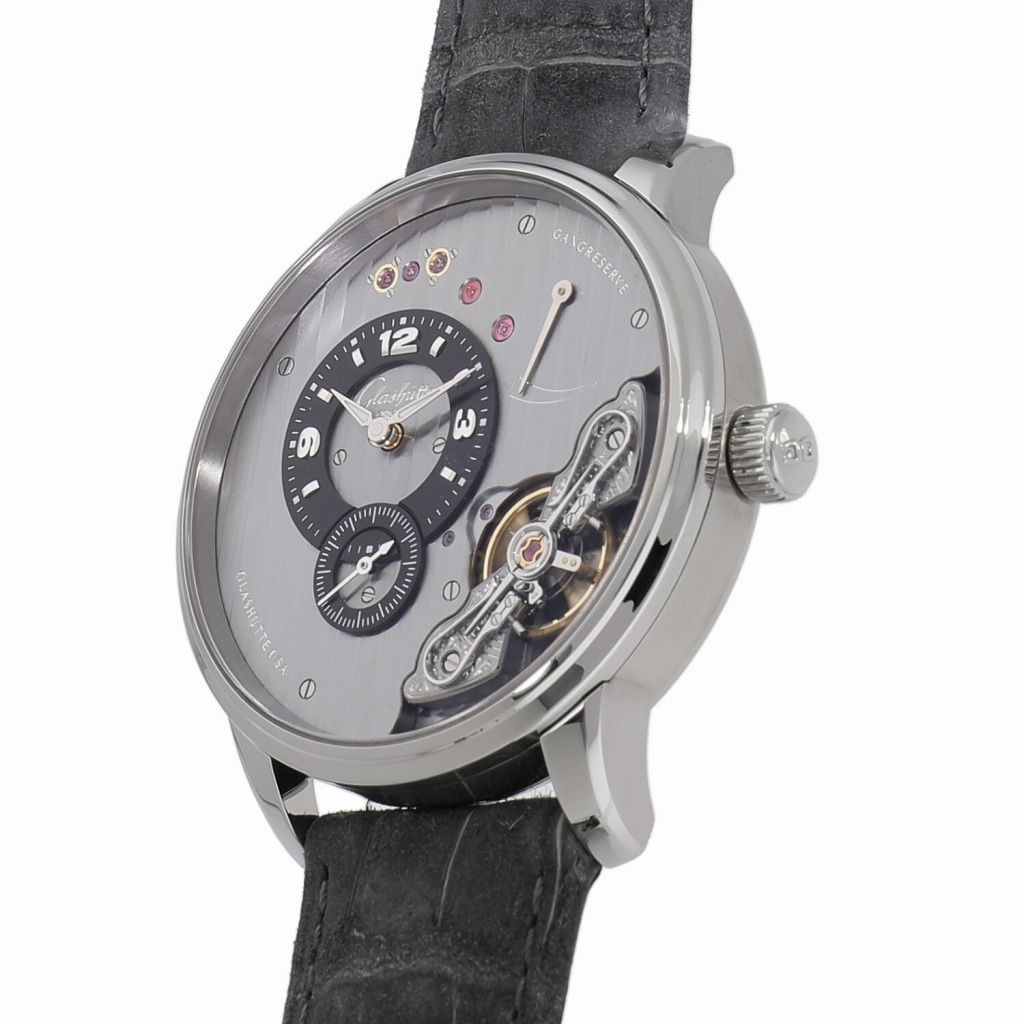 グラスヒュッテ オリジナル GLASHUTTE ORIGINAL 1-66-06-04-22-50 ガルバニックブラック メンズ 腕時計