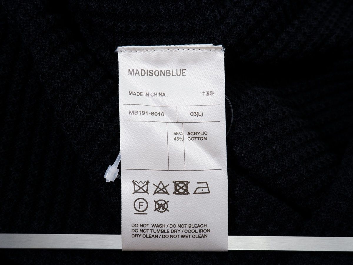 MADISON BLUE/マディソンブルー BASE BALL WAFFLE TEE 7分袖ワッフルTシャツ【03】【LTSA75118】 MADISON BLUE/マディソンブルー BASE BALL WAFFLE TEE 7分袖ワッフルT