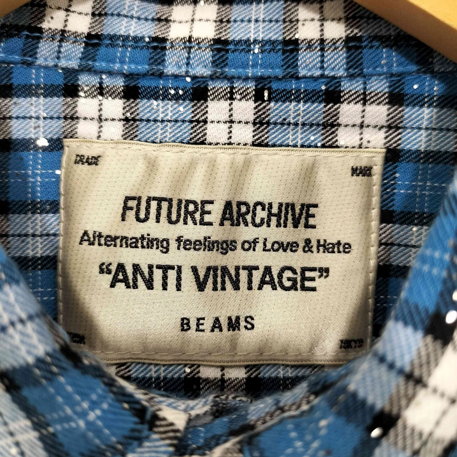 ビームス BEAMS FUTURE ARCHIVE 25SS / GLITTER NELCHECK SHIRT メンズ