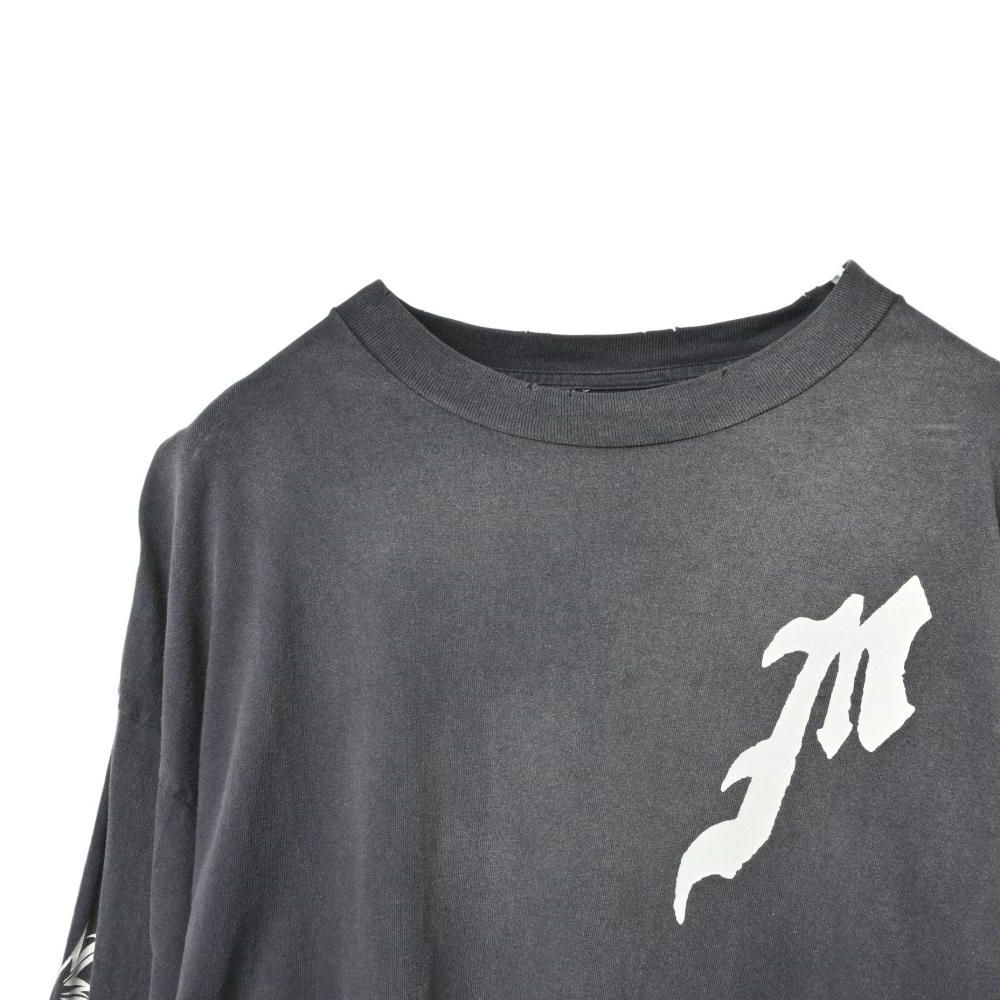 【セントマイケル】フレイムデザイン長袖カットソー セントマイケル】フレイムデザイン長袖カットソー SAINT MICHAEL