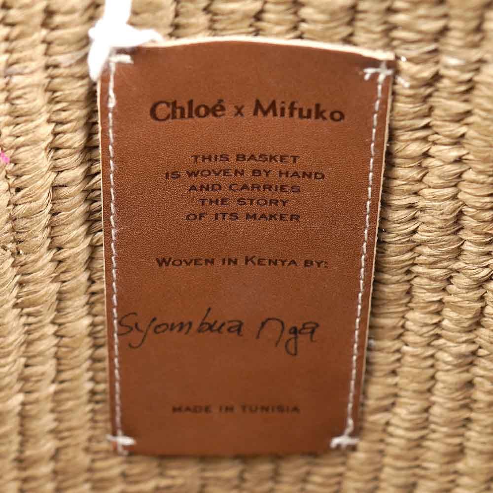  クロエ キッズ バッグ ハンドバッグ かごバッグ レディース ピンク Chloe Kids x Mifuko KID GIRL PINK C 20045-49 L-PINK かごバッグ バッグ