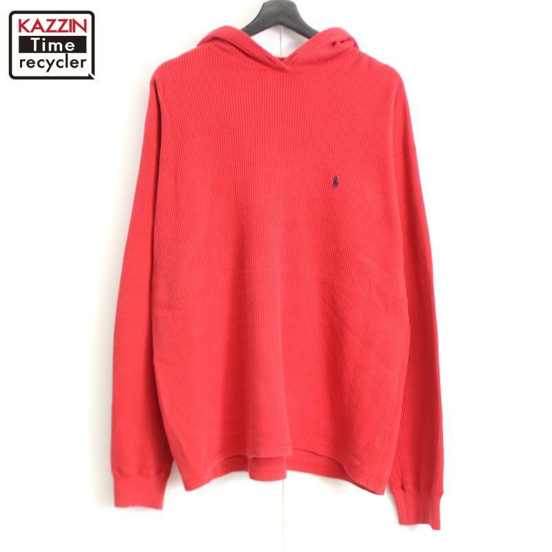 90s vintage RALPH LAUREN ワッフル サーマル 長袖Ｔシャツ メンズ 表記Lサイズ