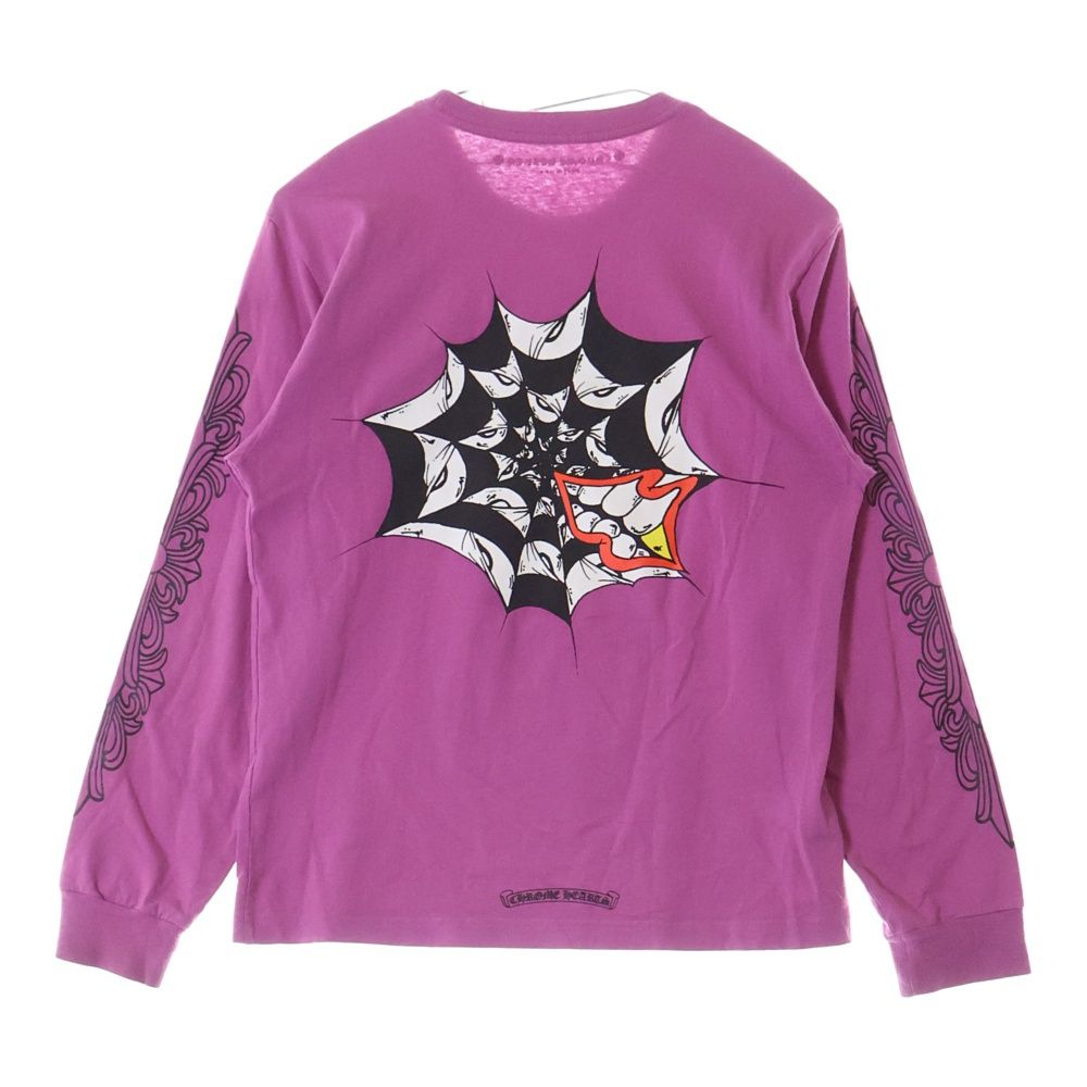 クロムハーツ マッティボーイ ロンT パープル CHROME HEARTS (クロムハーツ) 21AW ×MATTYBOY SPIDER WEB L/S