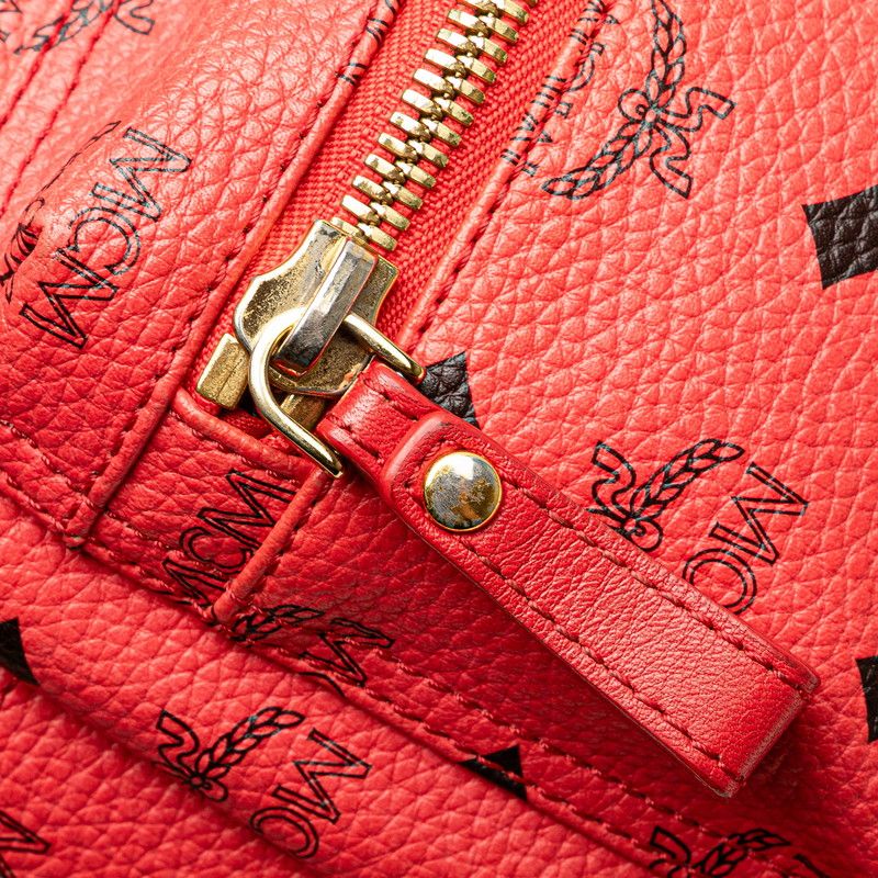 MCM サイドスタッズ バックパック レッド　ミニ MCM サイドスタッズ バックパック レッド ミニ Small Stark サイド