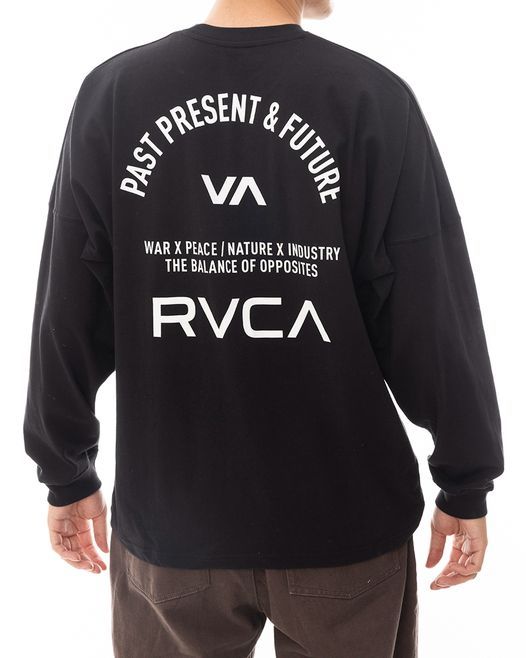 2024春夏 新品【RVCA/ルーカ/ルカ】UP STATE LS TEE ロングスリーブＴシャツ BLK メンズ BE041-056