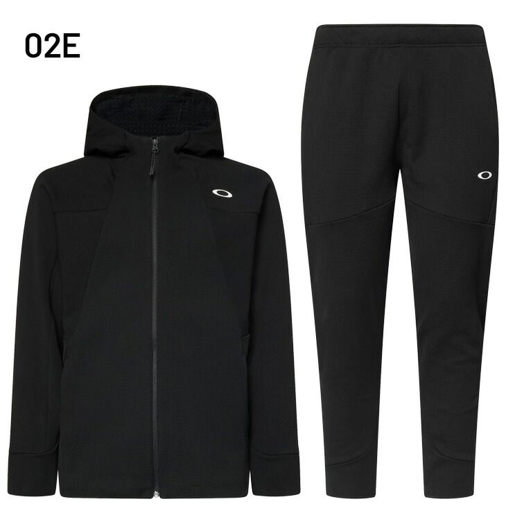 オークリー 上下セット メンズ OAKLEY フーディジャケット ロングパンツ セットアップ 吸汗速乾 ストレッチ 男性 トレーニング スポーツウェア 上下組 スウェジャー アウター 長ズボン 服 FOA408211-408295