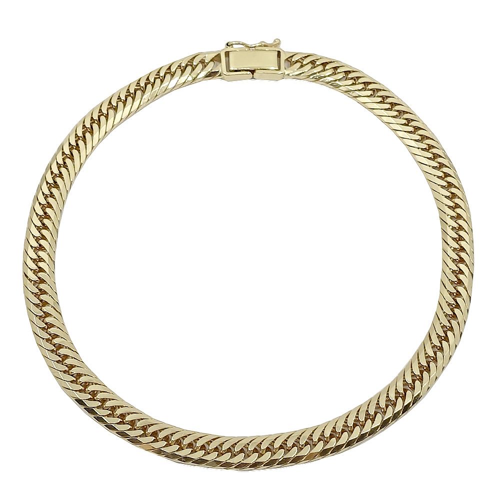 栄 ジュエリー アンクレット 喜平 キヘイ 内周約23.5cm 8面T K18YG 約20.0g ホールマーク 超音波洗浄済 本体のみ