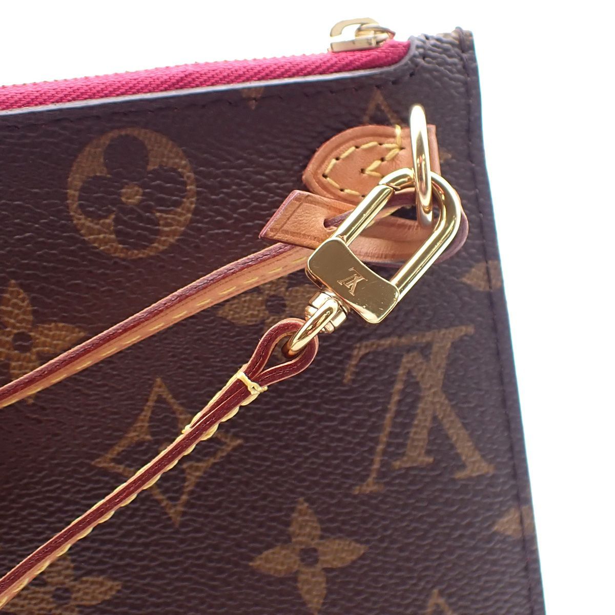 y*i様 極美品 ルイヴィトン AR4107 ネヴァーフル ポーチ ピンク トー LOUIS VUITTON ルイヴィトン ネヴァーフル ポーチ モノグラム