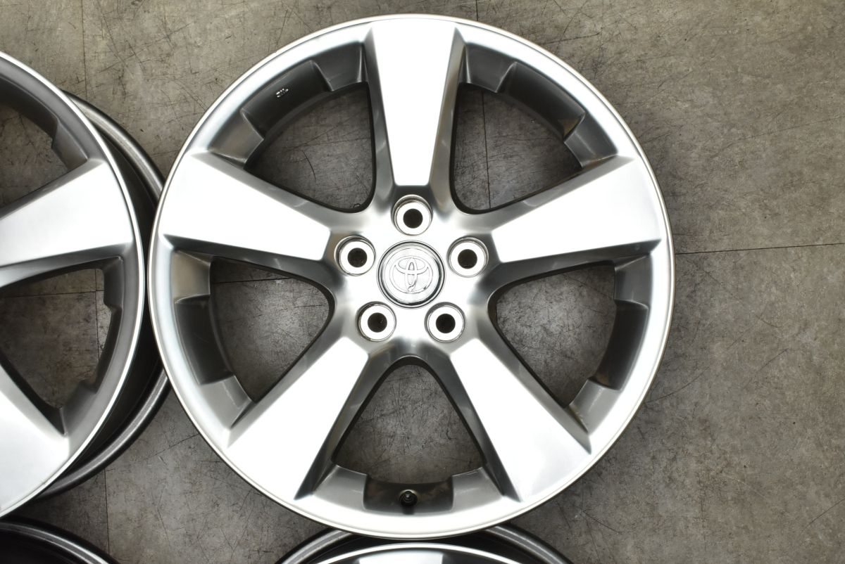 特別セーフ 7J 18in 純正 ハリアー 30 程度良好品】トヨタ +35 4本 PCD114.3 タイヤ・ホイール