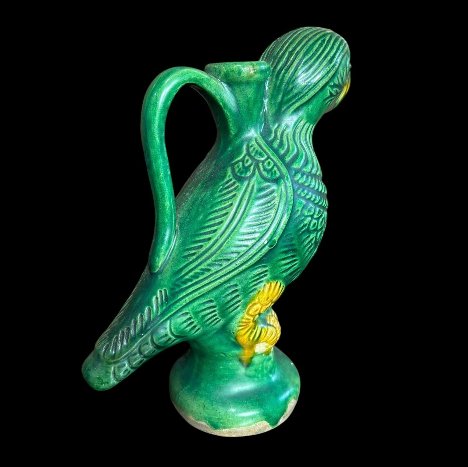 ヴィンテージ オウム 一輪挿し [小] 唐風 中国雑貨 花瓶 フラワー