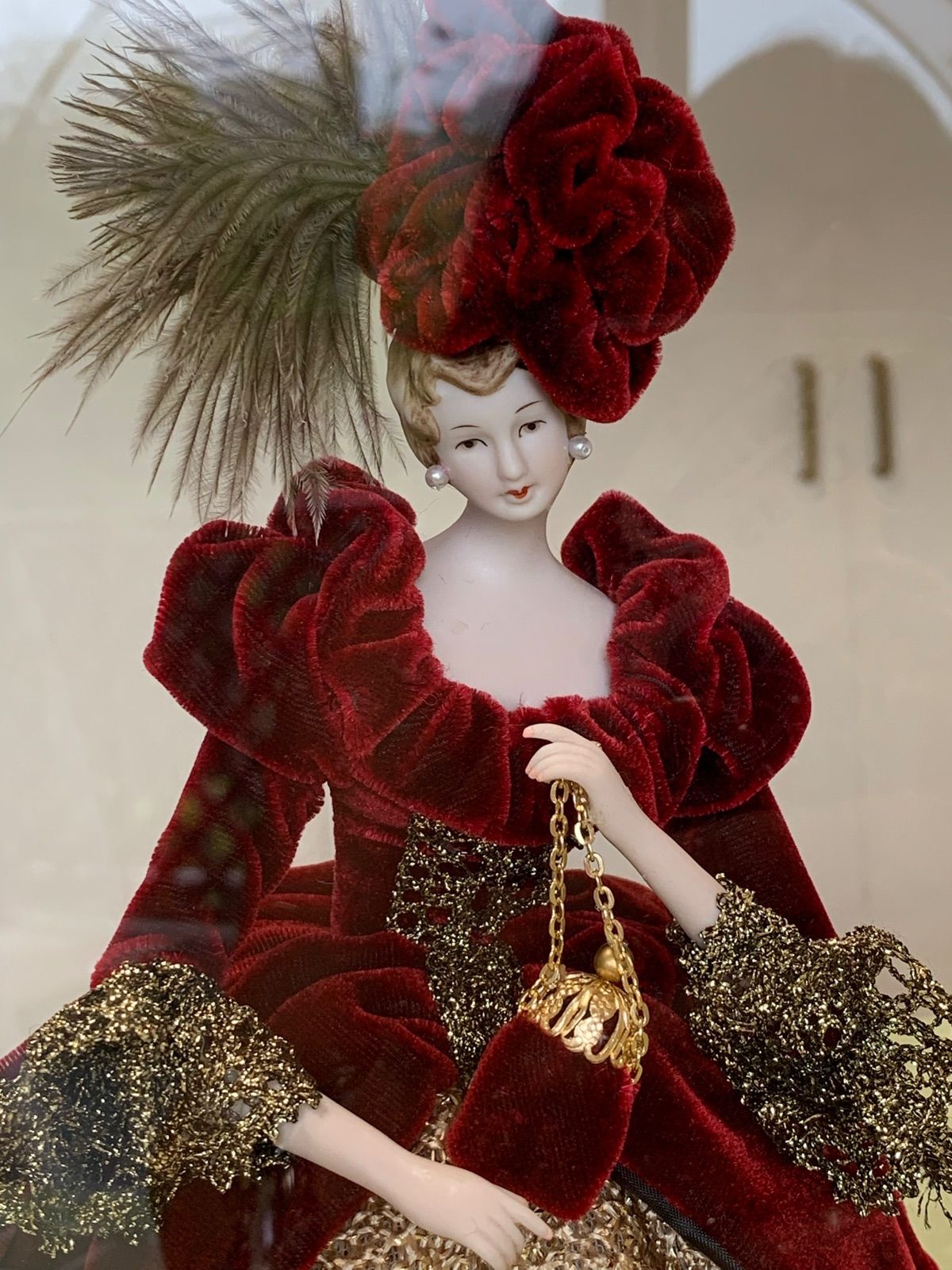 ビスクロマンフランス人形 ビスクドール ロマン フランス人形 ベルベット - メルカリ