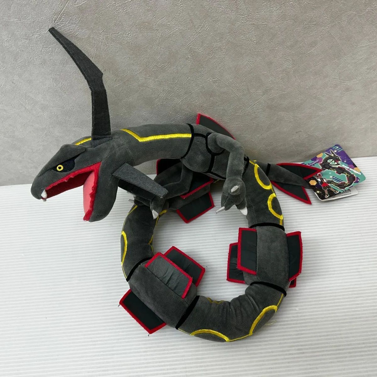 △ポケモン 黒いレックウザ ぬいぐるみ ※破損あり 中古品
