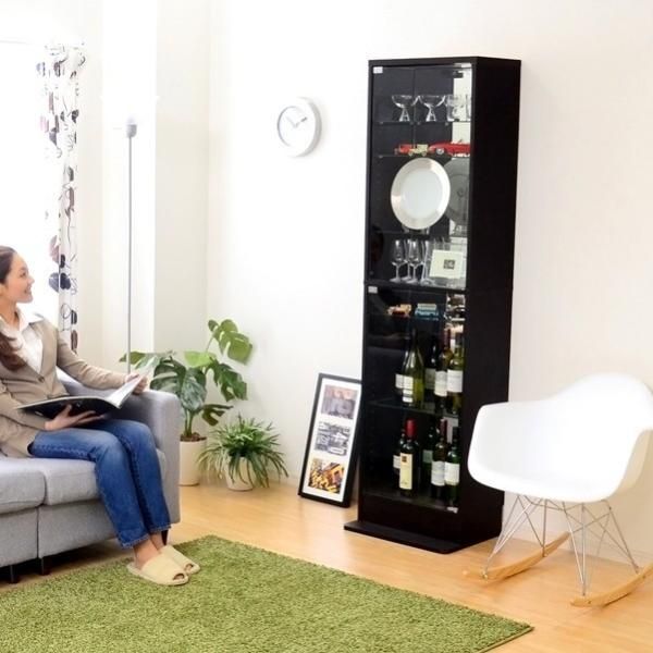 コレクションケース ハイタイプ 大型 フィギュアケース フィギュア 棚 飾る 見せる コレクションラック ボックス コレクションボード 深型 収納 白 ホワイト 黒 【szo-clr-d-485】