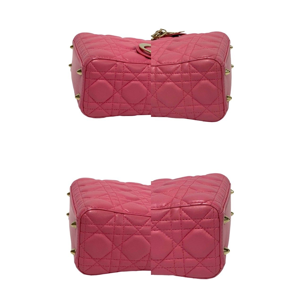 極 美品 Christian Dior ディオール マイ レディディオール ラムスキン