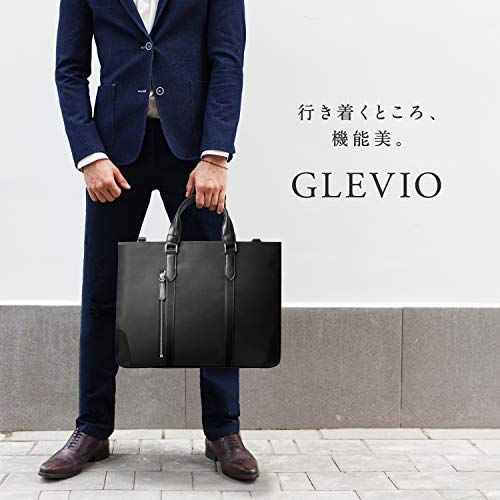 【人気商品】ブラック B4 ビジネストートバッグ 一流の鞄職人が作る メンズ ビジネスバッグ [GLEVIO(グレヴィオ)] 一流の鞄職人が作る ビジネスバッグ B4 日本企業企画・国内サポート史上最 GLEVIO トートバッグ