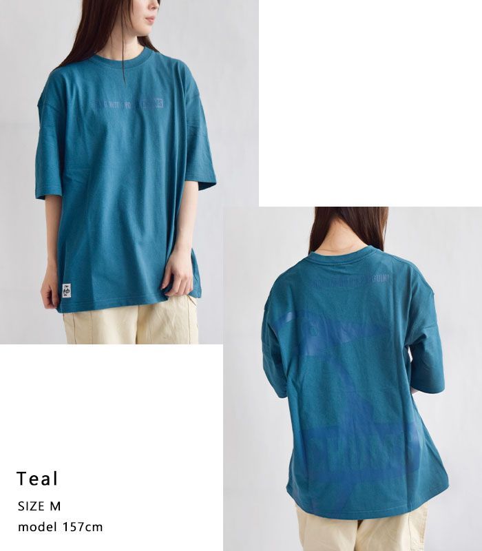 CHUMS チャムス 半袖 Tシャツ トップス オーバーサイズド