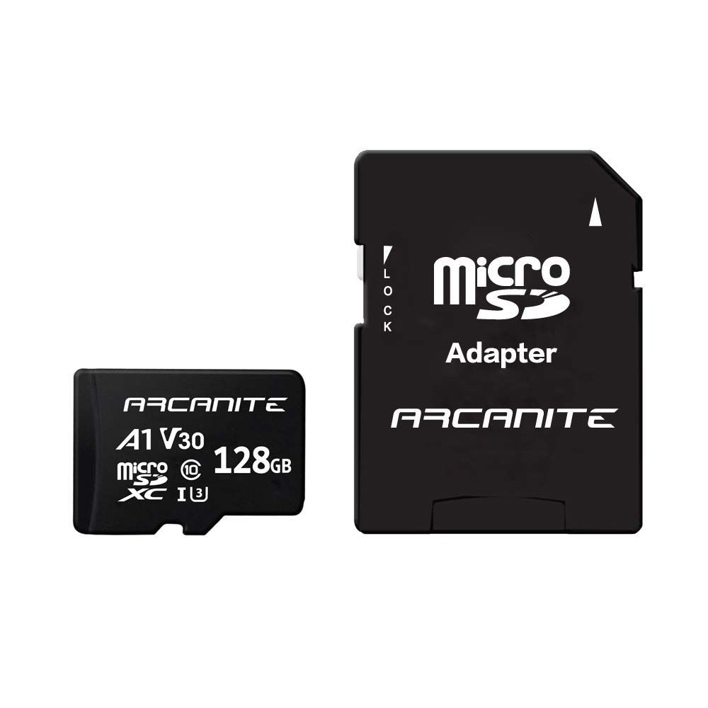 【数量限定】UHS-I microSDXCカード U3 A1 128GB V30 4K 限定】アルカナイト(ARCANITE) C10 SDアダプター付 【 - AKV30A1128