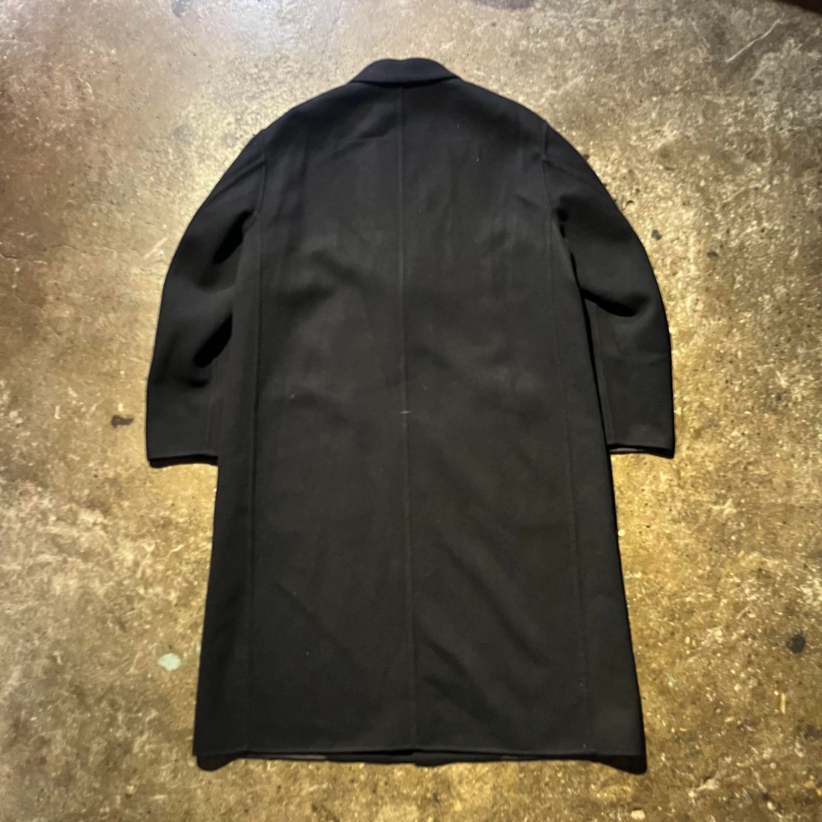 UNITED ARROWS ダブルフェイスチェスターコート L ブラック ウール コットン ユナイテッドアローズ 1125-199-6975