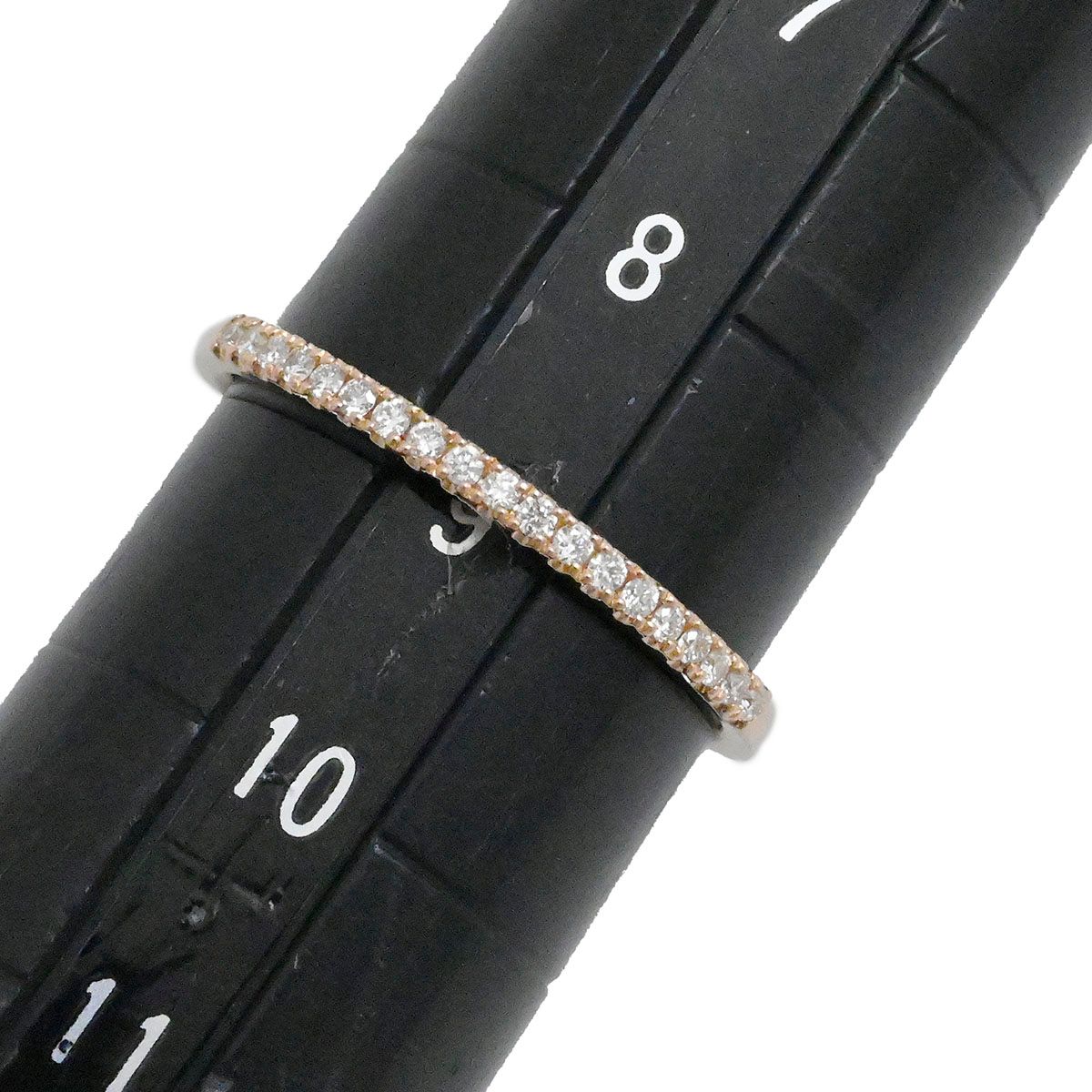 【美品】スタージュエリー　K18PG ダイヤモンド ハーフエタニティリング 9号 STAR JEWELRY スタージュエリー リング ダイヤ ダイヤモンド