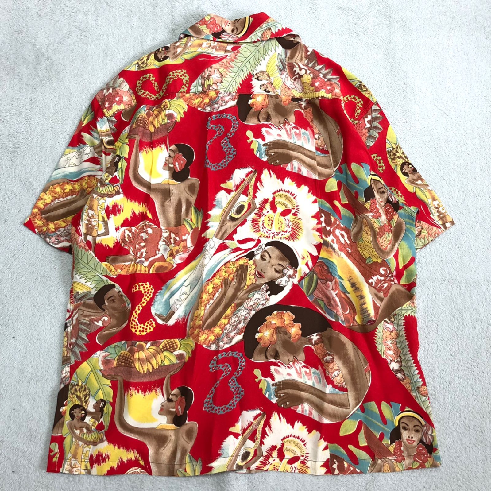 SUNSURF サンサーフ アロハシャツ Sサイズ マッキントッシュ メニュー