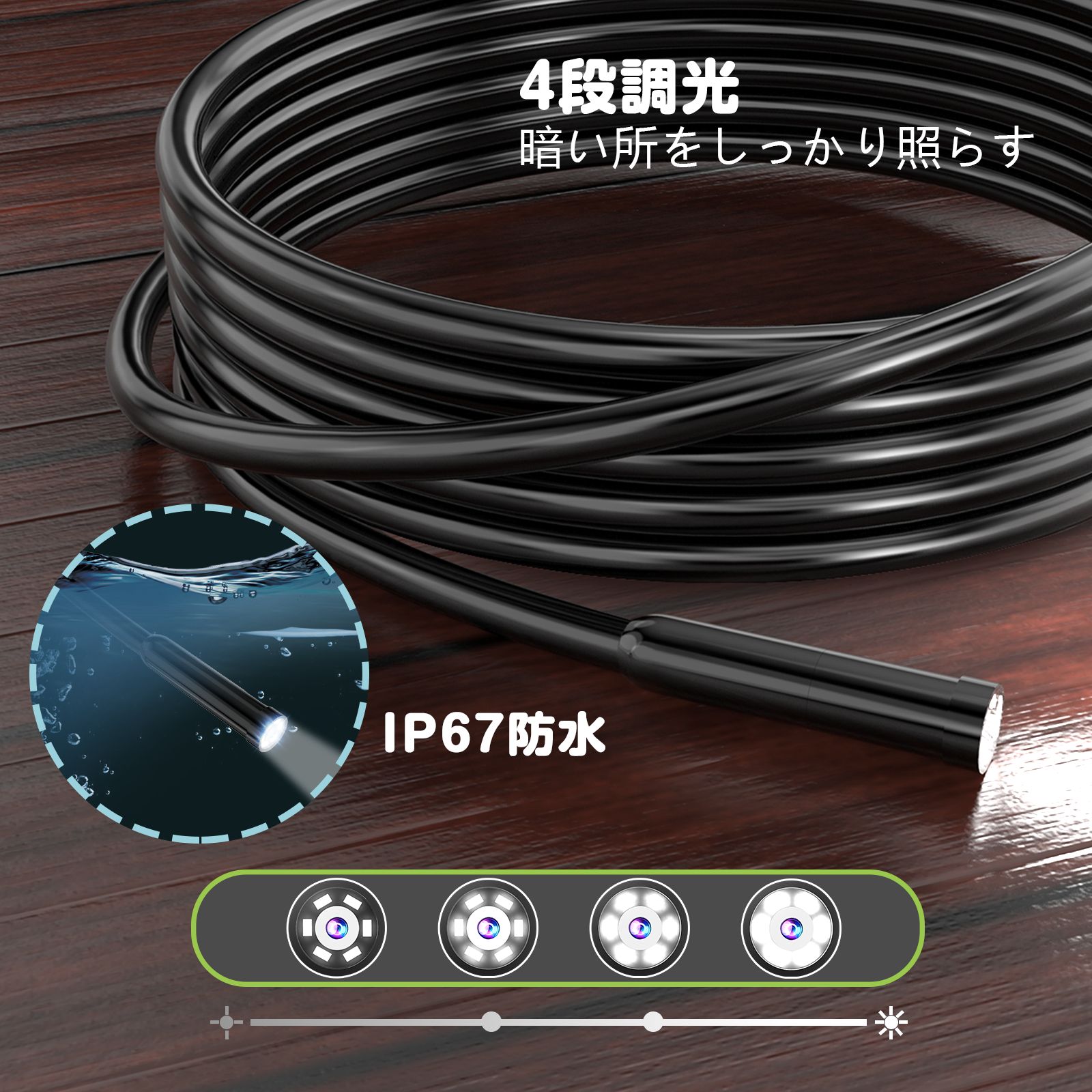 カメラ直径8.5ｍｍ 動物の巣穴