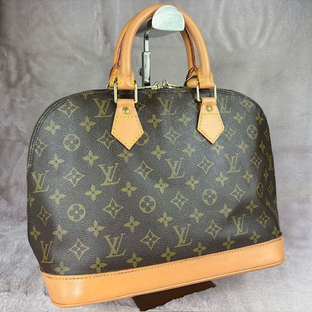 LOUIS VUITTON ルイヴィトン LV モノグラム アルマPM M53151 ハンドバッグ レザー PVC レディース ブラウン カジュアル フォーマル エレガント 鑑定済み B-125