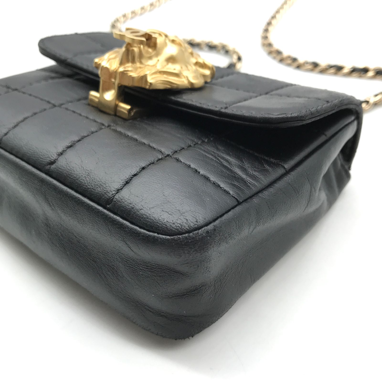 【極美品】CHANELミニマトラッセ クラシック ラムスキン ゴールド金具 極美品】CHANELミニマトラッセ クラシック ラムスキン ゴールド金具