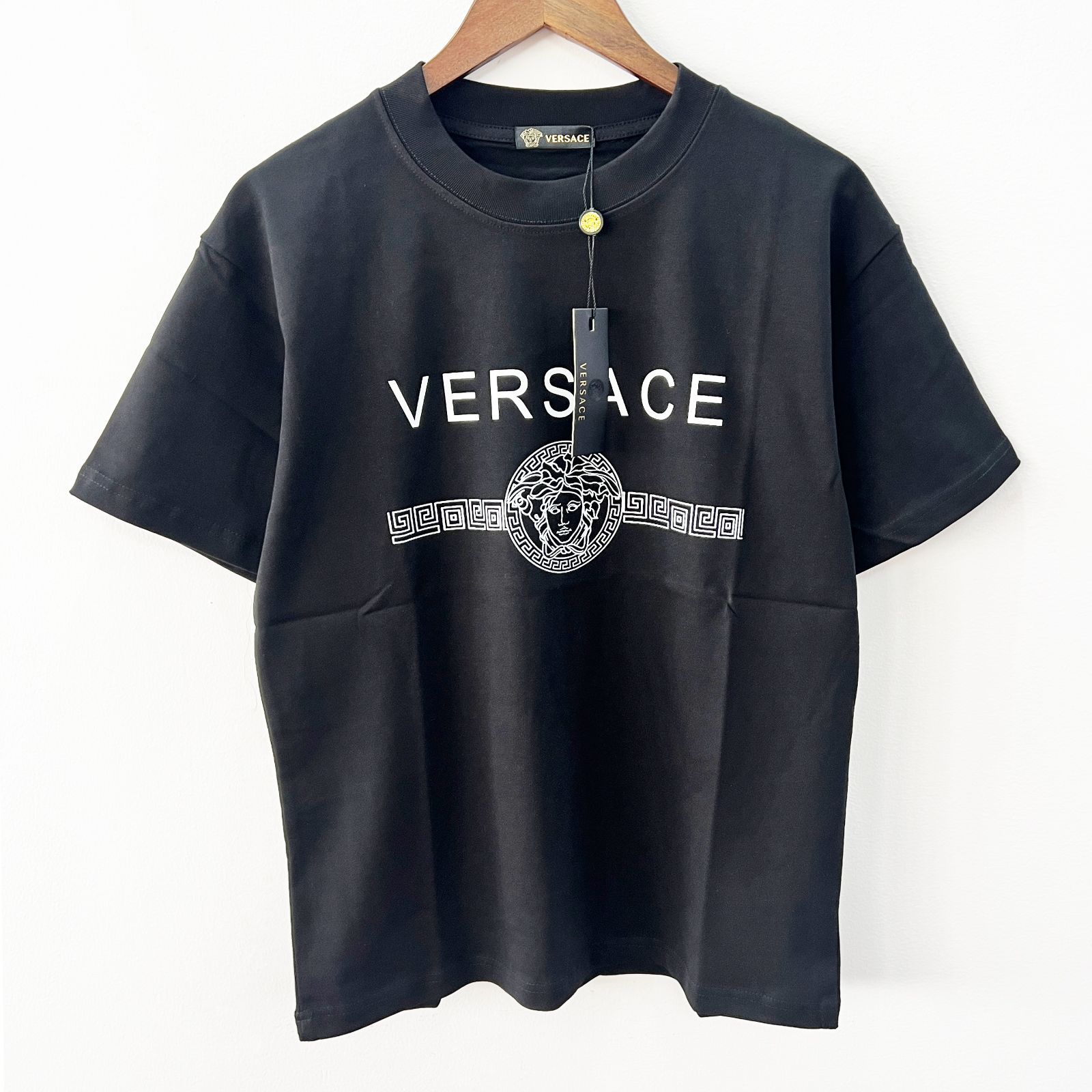 新品未使用！ヴェルサーチ Versace ロゴTシャツ ブラック 新品 限定 