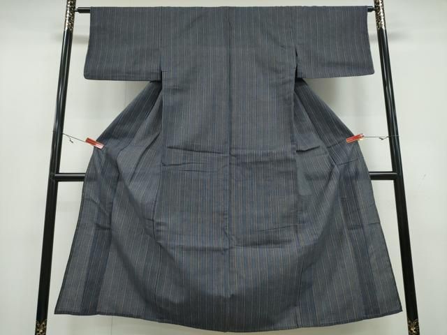 平和屋着物∴夏物 阿波しじら織 浴衣 縞 綿 CAAY4648ng