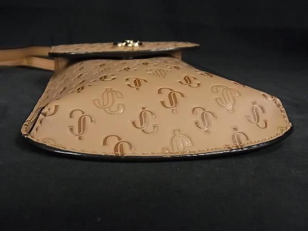 □美品□ JIMMY CHOO ジミーチュウ レザー 総柄 スマホケース  