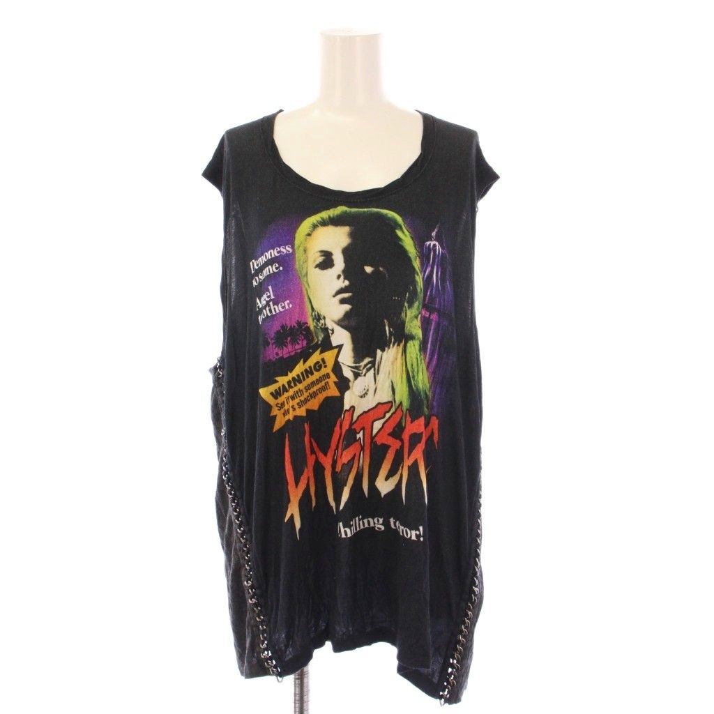 HYSTERIC GLAMOUR ノースリーブ ブラック 新品未使用 HYSTERIC UNDERGROUND ノースリーブTシャツ（キャミソール