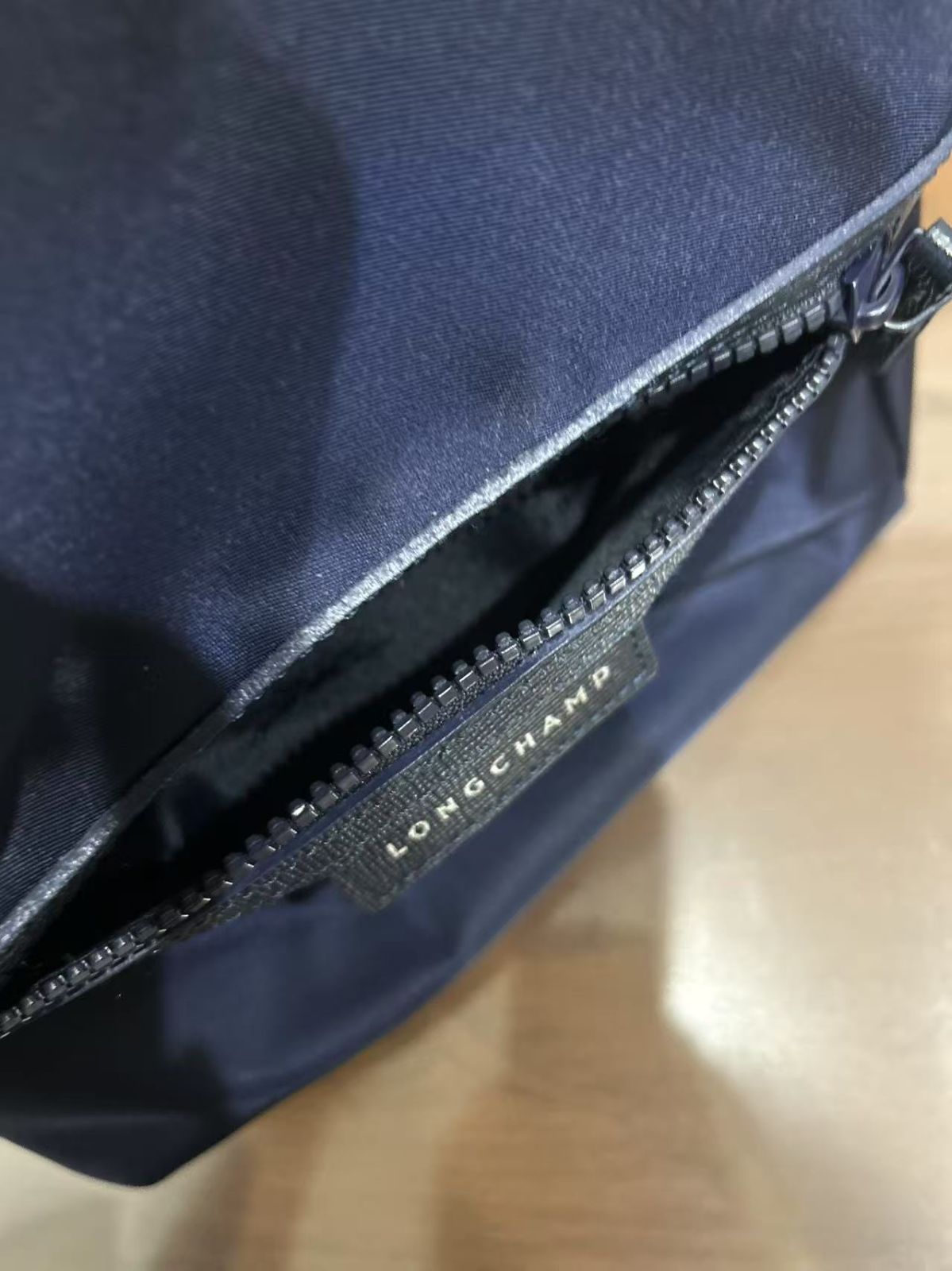 ○6287 LONGCHAMP ロンシャン　リュックサック　ネイビー　刺繍 Longchamp ロンシャン リュック バックパック 1699 919 LE