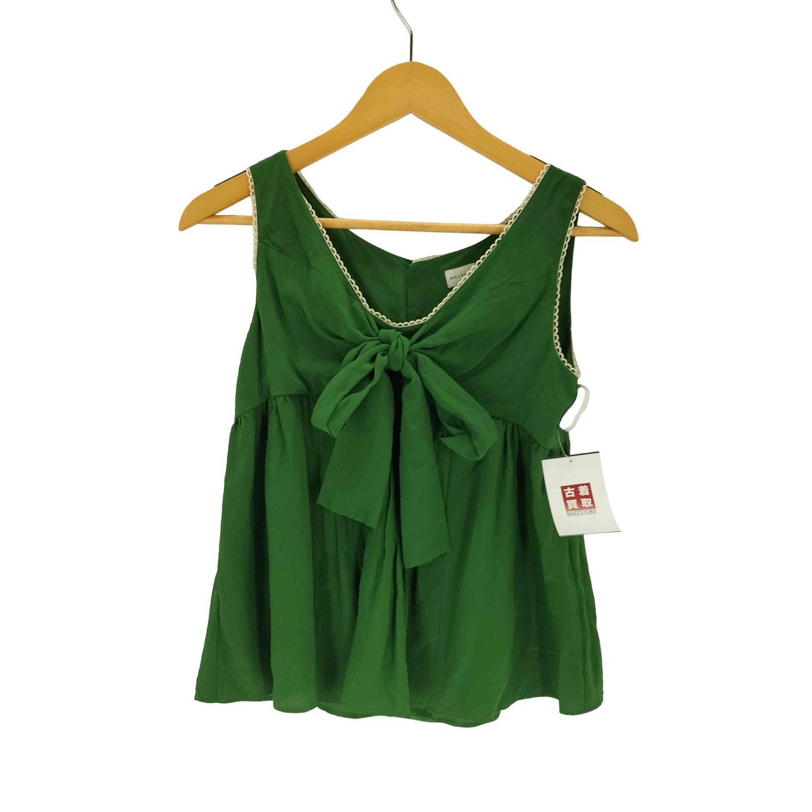 メルローズ MELROSE シルク100 リボンタンクトップ レディース 表記無 人気・おすすめ｜使いやすい・旅行におすすめ 品質保証 全国発送 在庫限り