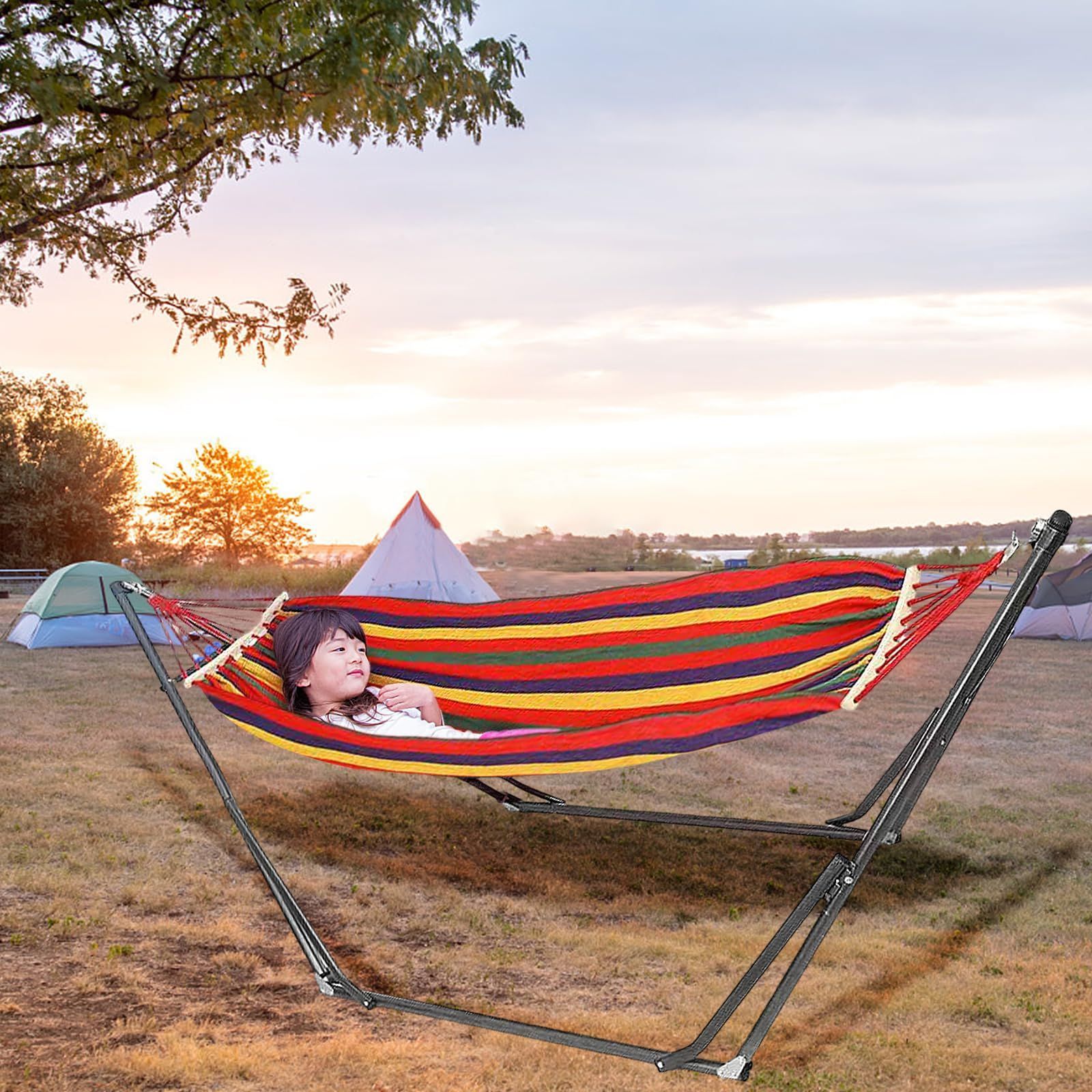 兼用 室外 室内 室内 付き耐荷重300kg 収納バッグ 高さ調整 折りたたみ スタンド ハンモック ハンモック ハンモック 折りたたみハンモック 自立式 STEELWINDOWSANDDOORS_COM