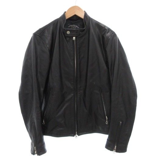 ユナイテッドアローズ ダブルZIPライダース レザージャケット ブラック