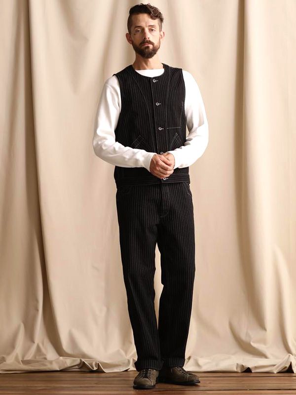 Schott ショット ヒッコリー ストライプ ベスト メンズ レディース OLD